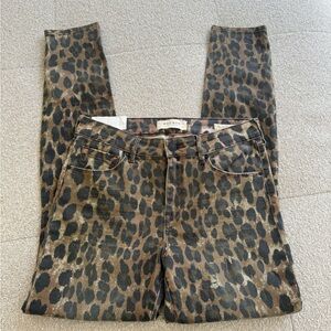 NWT PacSun High Rise Skinny Leopard Print Jeans – Size 27